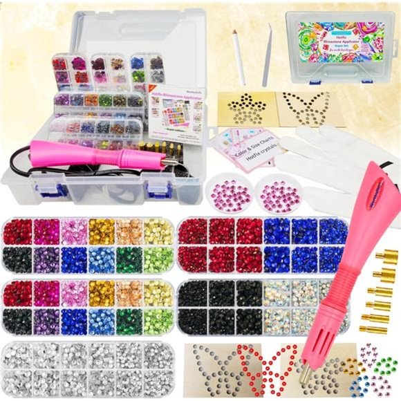 Hotfix Rhinestones ApplicatorKit,BedazzlerKit with Rhinestones,HotFix Rhinestone - Picture 1 of 6
